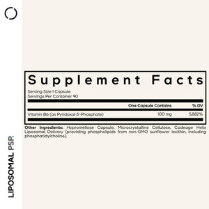 Codeage Liposomal P5P Supplement – Vitamin B6 as Pyridoxal-5'– Phosphate – Liposomal Delivery – Active B6 Form – 3-Month Supply – 1 Capsule Daily – Non-GMO – 90 Capsules CodeageBuy Supplements Australia