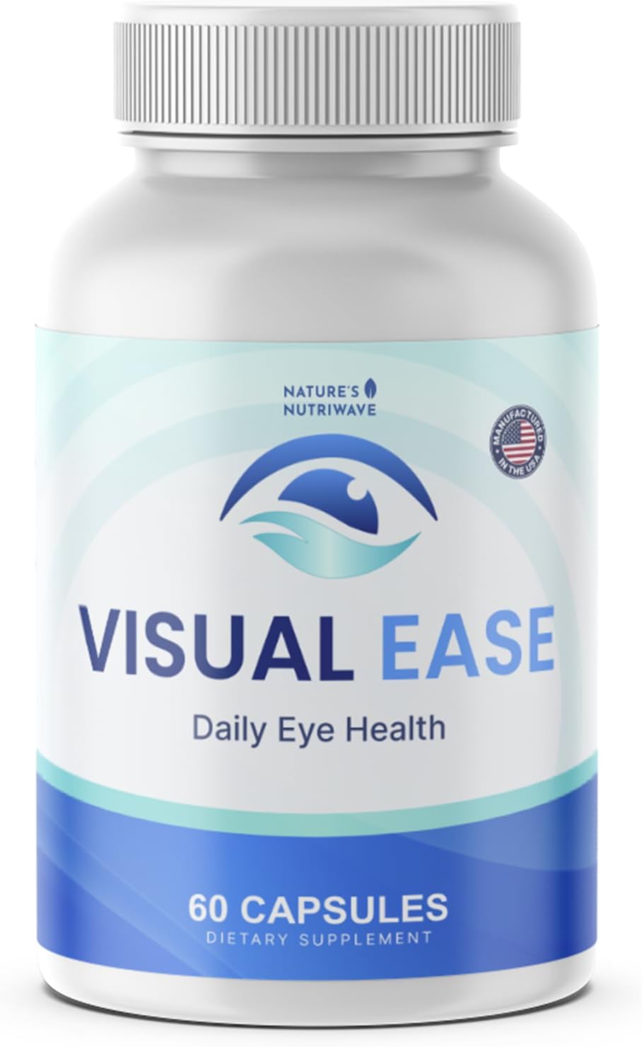 Visual Ease – Lutein, Zeaxanthin & Bilberry – 60 Ct, 1 Month Supply | Also includes Zinc with Lutein, Zeaxanthin, Bilberry & Vitamin A, C, E | Non-GMO, Made in USA | Daily capsule