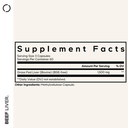 Codeage Grass Fed Beef Liver Supplement Superfood, Freeze Dried, Non-Defatted, Desiccated Glandulars Bovine Pills, Pasture Raised Beef Vitamins, Non-GMO Liver Meat, 180 Capsules CodeageBuy Supplements Australia