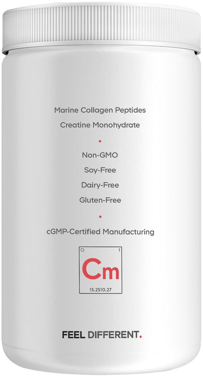 Codeage Creatine Collagen Peptides - Creatine Monohydrate Powder Supplement, Wild-Caught Marine Collagen, Biotin, Magnesium, Vitamin C, Hyaluronic Acid - Mango Flavored - Non-GMO - 15 Oz CodeageBuy Supplements Australia
