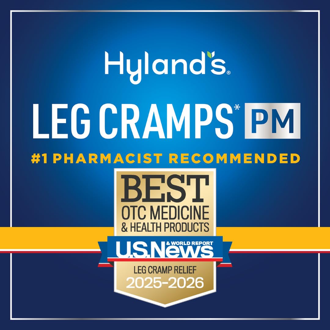 Hyland's Leg Cramps PM, Relief of Nighttime Leg, Calf, and Foot Cramps, 50 Quick-Dissolving Tablets 2-Pack (100 Total) Hyland'sBuy Supplements Australia