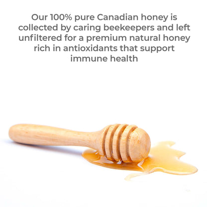 Premier Research Labs Canadian Gold Honey - Raw Honey, Pure Honey, Raw Unpasteurized Honey, Unfiltered, 100% Pure, Sugar-Free, Unprocessed Wildflower Honey - 1 lb Jar Premier Research LabsBuy Supplements Australia