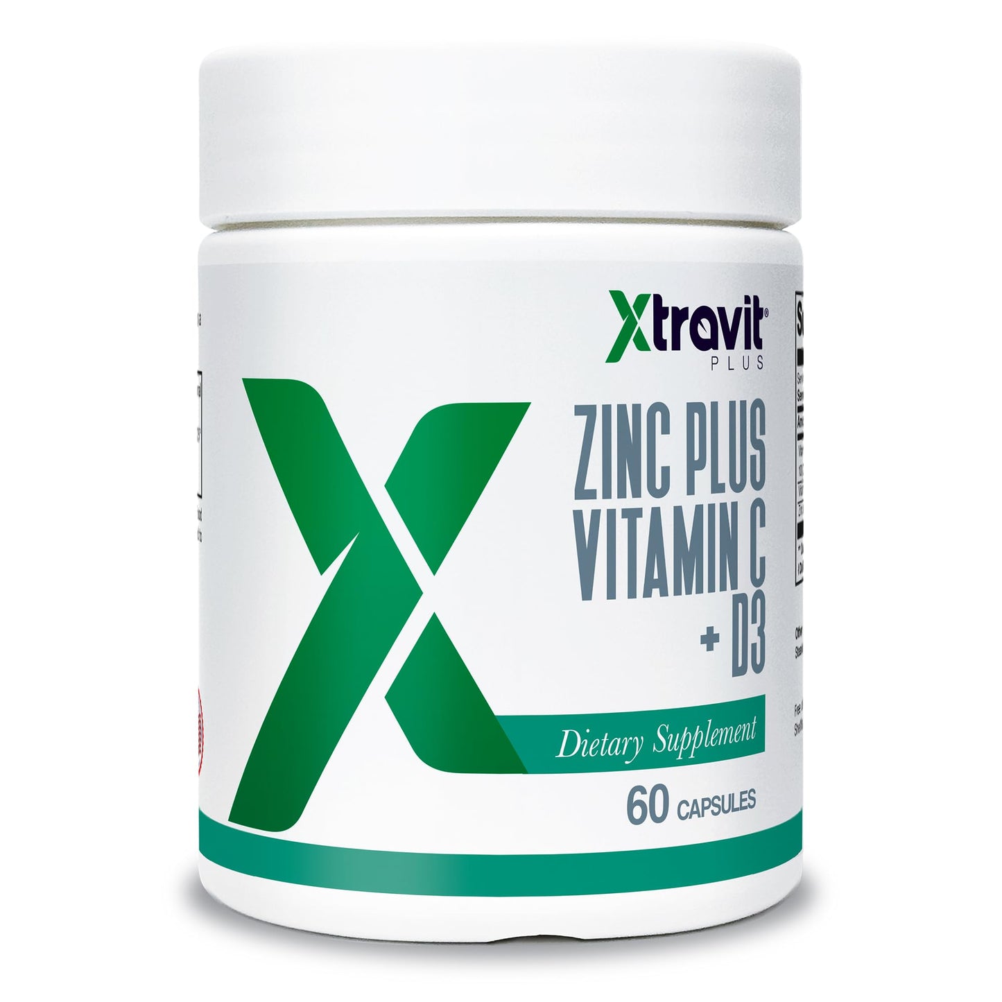 Xtravit Zinc Plus Vitamin C + D3 Supplement – Natural Immune Defense Supplements for Men & Women - May Support Skin, Energy, Bones, & Overall Wellness - Non-GMO, Gluten-Free, No Fillers, 60 Capsules Xtravit buy supplements Au
