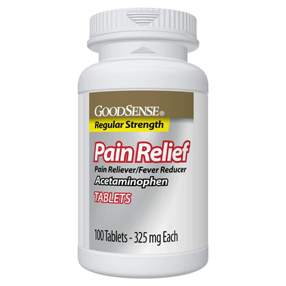 Pain Relief, Acetaminophen Tablets 325 mg, Regular Strength, Pain Reliever and Fever Reducer GoodSenseBuy Supplements Australia