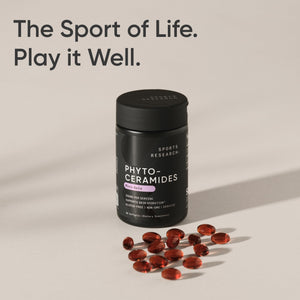 Sports Research® Phytoceramides 350mg per softgel - Plant Derived Ceramides for Healthy Skin and Hydration - Non GMO with No Fillers or Synthetic Vitamins - 30 Liquid softgels Sports Research buy supplements Au