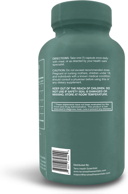 Terra Health Essentials Digestive Catalyst | Reduce IBS | Amylase, Protease & Glucoamylase (1 Bottle, 60 Capsules)