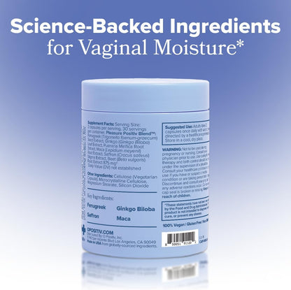 MENO Vaginal Moisture – Hormone-Free Capsules with Maca Root– 30-Day Supply