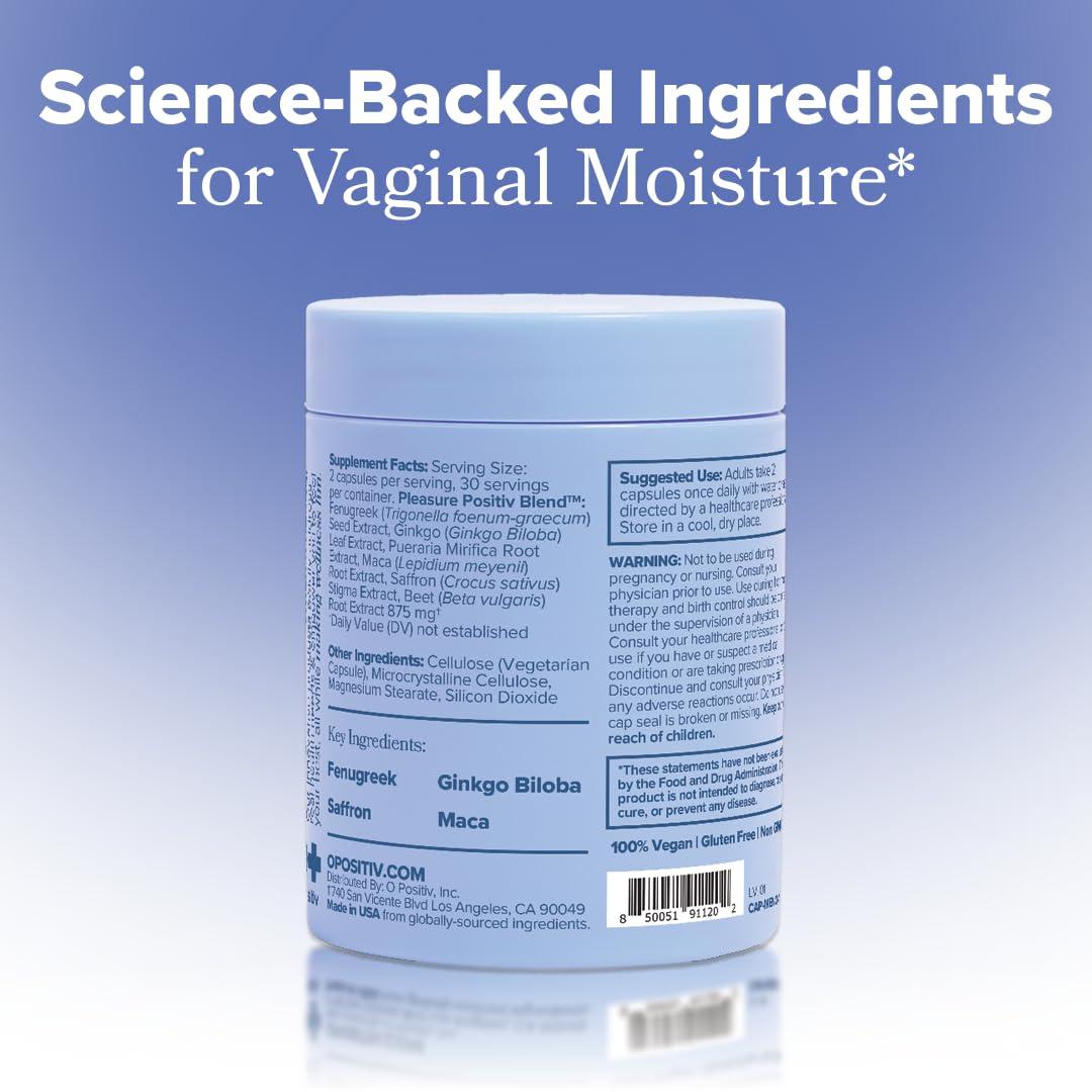 MENO Vaginal Moisture – Hormone-Free Capsules with Maca Root– 30-Day Supply