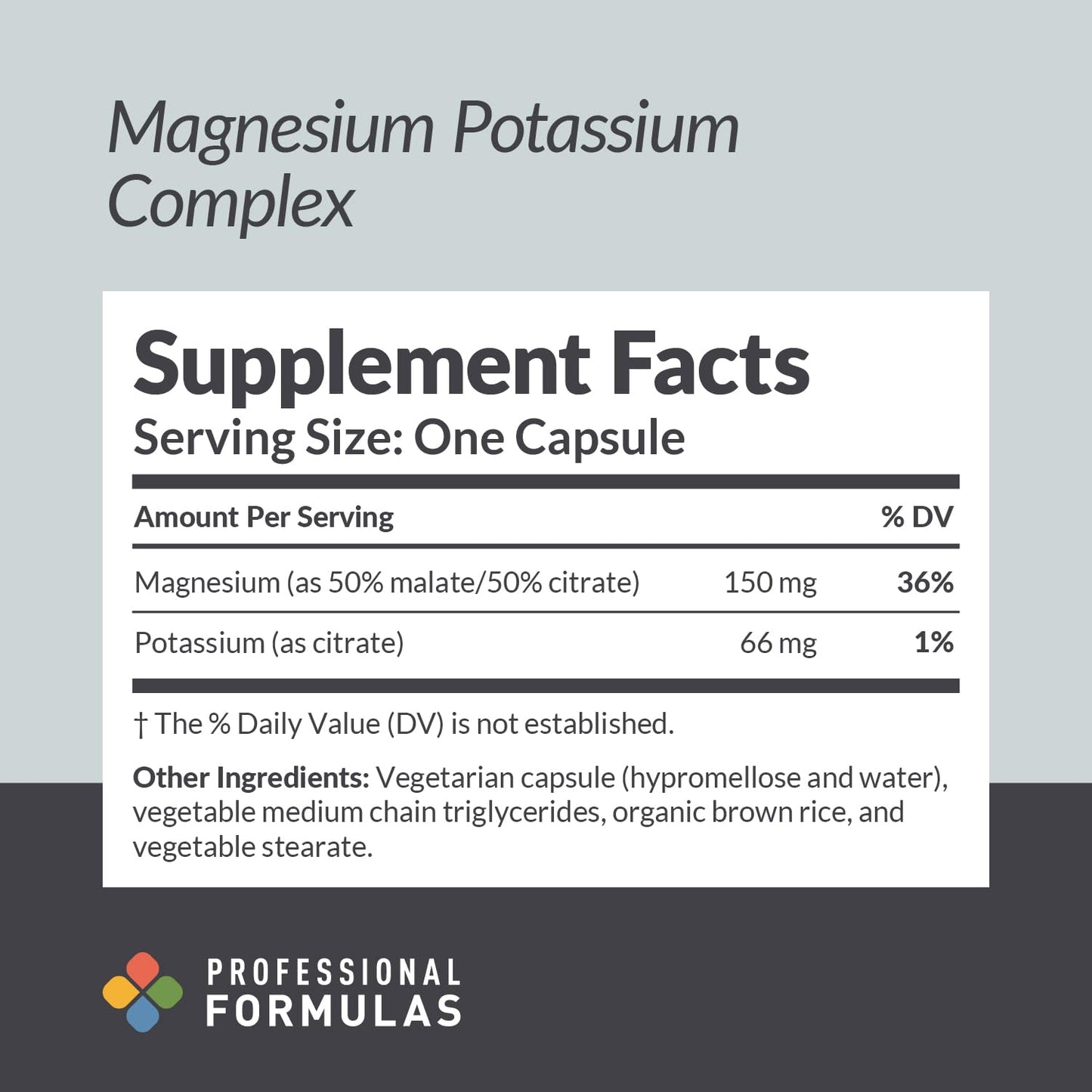 Professional Formulas Magnesium Potassium Complex – Highly Absorbable Magnesium (Malate & Citrate) and Potassium Citrate – Supports Healthy Muscle, Nerve, Heart, and Electrolyte Balance – 90 Capsules PROFESSIONAL COMPLEMENTARY HEALTH FORMULAS buy supplements Au