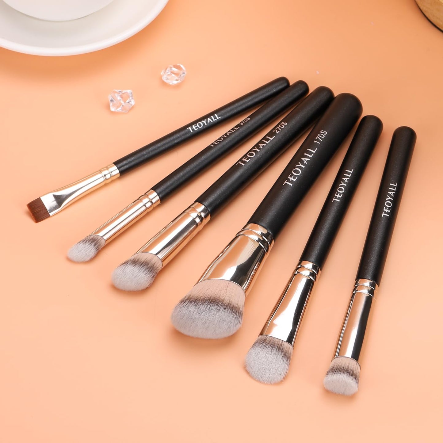 TEOYALL Foundation Contour Conceal Brush Set, 3PCS Angled Synthetic Kabuki Brush for Blending Setting Buffing with Liquid, Cream and Powder Cosmetic (170S/270S/370S) TEOYALLBuy Supplements Australia