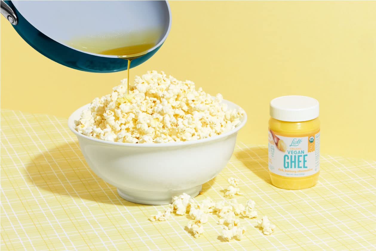 Livlo Organic Vegan Ghee - Plant Based Butter - No Refrigeration Necessary - Dairy, Soy Free, and Gluten Free Substitute to Ghee and Butter - 14 oz.