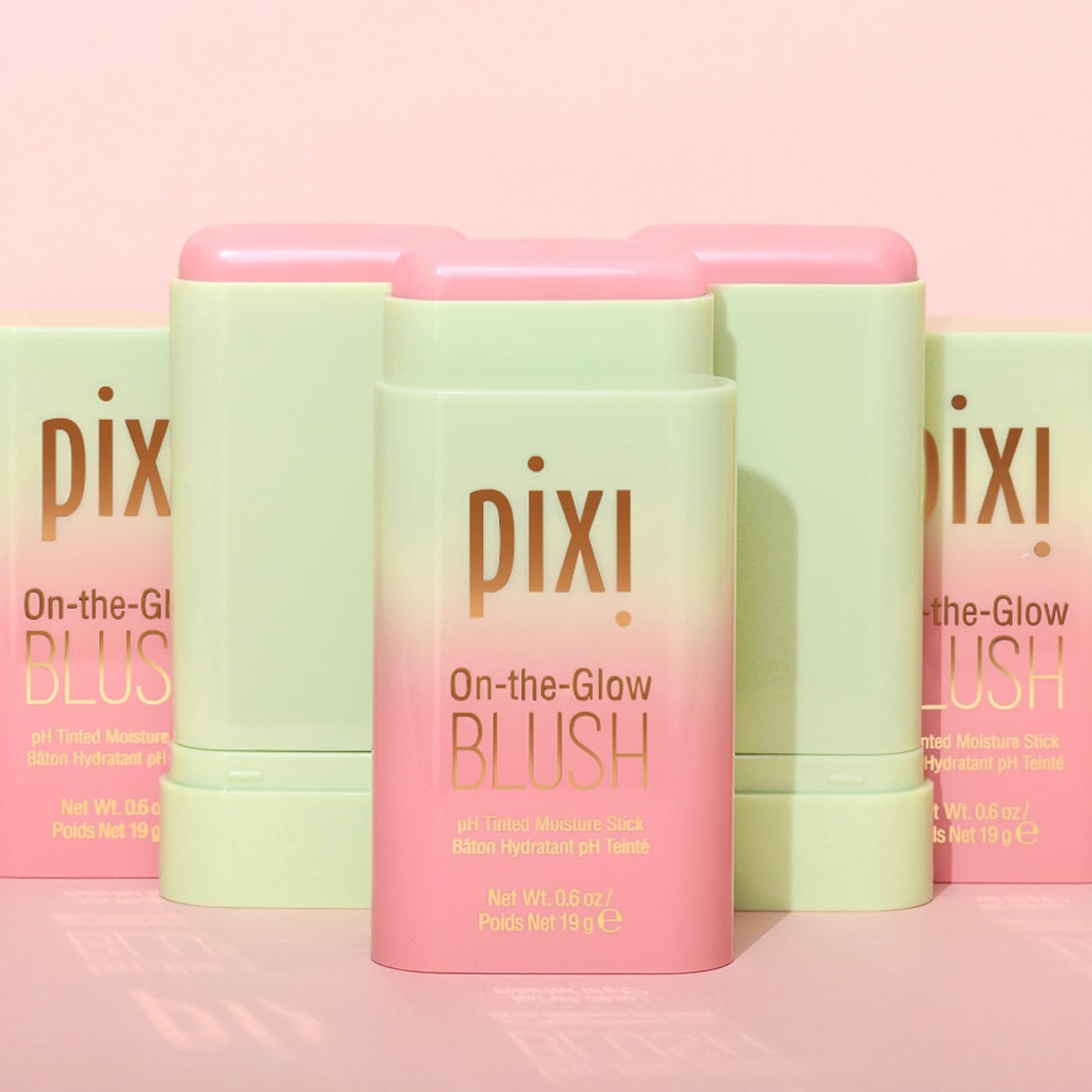 Pixi On-the-Glow Blush Stick in CheekTone, pH Reactive Hydrating Tinted Moisture Stick for Cheeks and Lips with Ginseng, Aloe Vera and Fruit Extracts, Twist-Up Design, Paraben-Free, 19g / 0.6 oz PixiBuy Supplements Australia