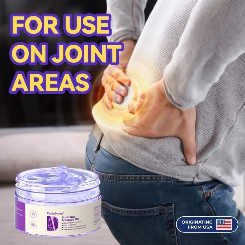 Kreain Nature 2 PCS Joint Gel Purple Soothing Massage Gel Soothes Knees, Lumbar, Neck, Back, Shoulders, Hands, and Feet, 1.76 oz Kreain NatureBuy Supplements Australia