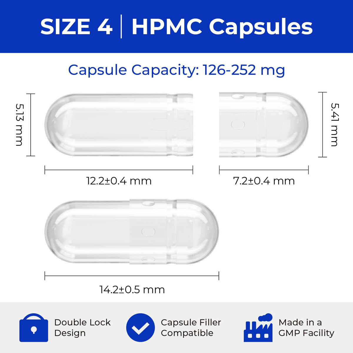 ATLEMISME Empty Vegan Capsules Size 4 - Vegan Capsules DIY Vegetable Capsule Filling - Veggie Caps with 2 Micro Lab Spoons for Capsule Filling ATLEMISMEBuy Supplements Australia