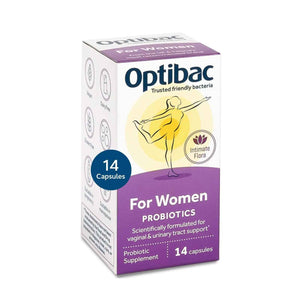 Optibac Probiotics for Women - Vegan Probiotic to Support Vagina Flora and Urinary Tract Health - 14 Capsules