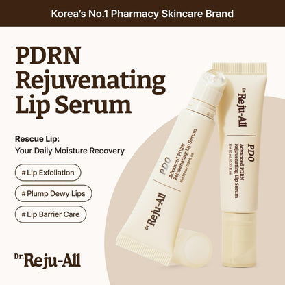 Dr. Reju-All Advanced PDRN Rejuvenating Lip Serum – Hydrating Lip Balm with Lipozip PDRN for Glowy, Dewy Lips – Gentle Exfoliating & Smoothing Lip Moisturizer – Hibiscus & Lactic Acid – 0.3 Fl Oz Dr.Reju-AllBuy Supplements Australia