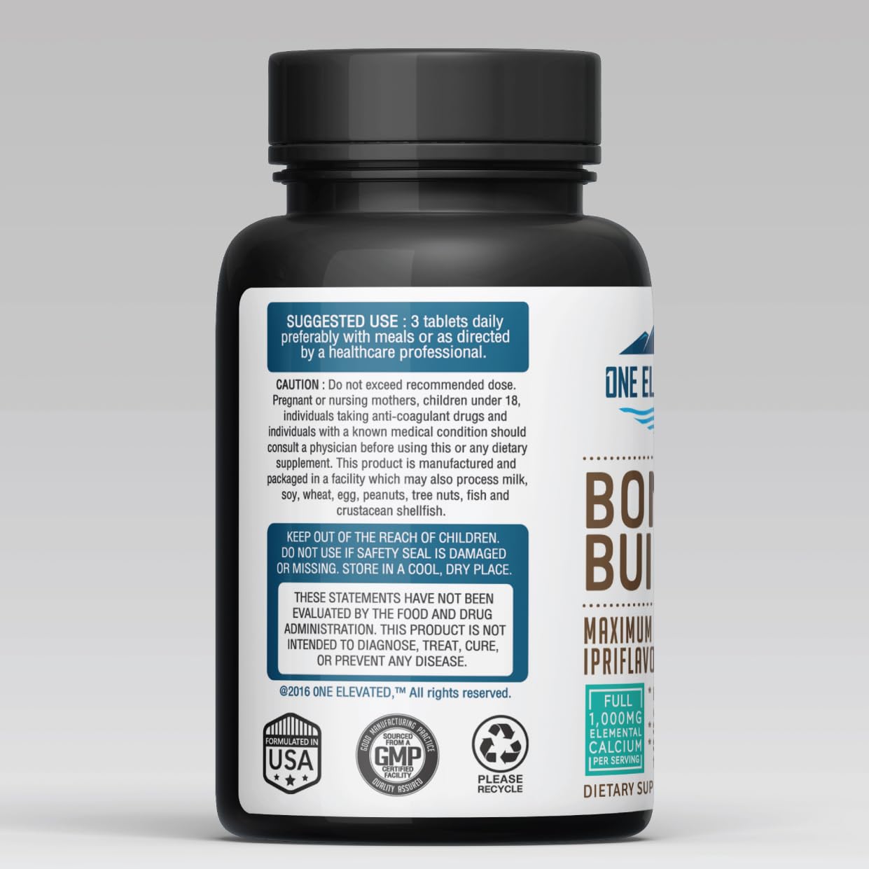Comprehensive Bone Builder Calcium Supplement. Formulated with Highest Grade Calcium -Carbonate/Hydroxyapatite/Citrate, Magnesium, Zinc, D3. Works in Sync for Optimum Bone Health and Bone Strength. One Elevated buy supplements Au