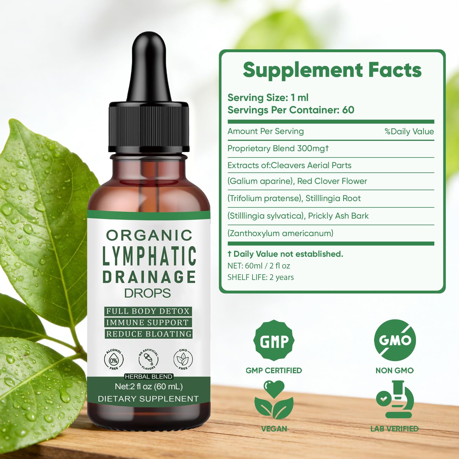 Slifthistle Lymphatic Drainage Drops, Lymphatic Support Liquid Drops, with Herbal Ingedients, Reduce Bloating, Full Body Detox & Cleanse, Promote Circulation, Vegan, Non-GMO (60ml) (1) Slifthistle buy supplements Au