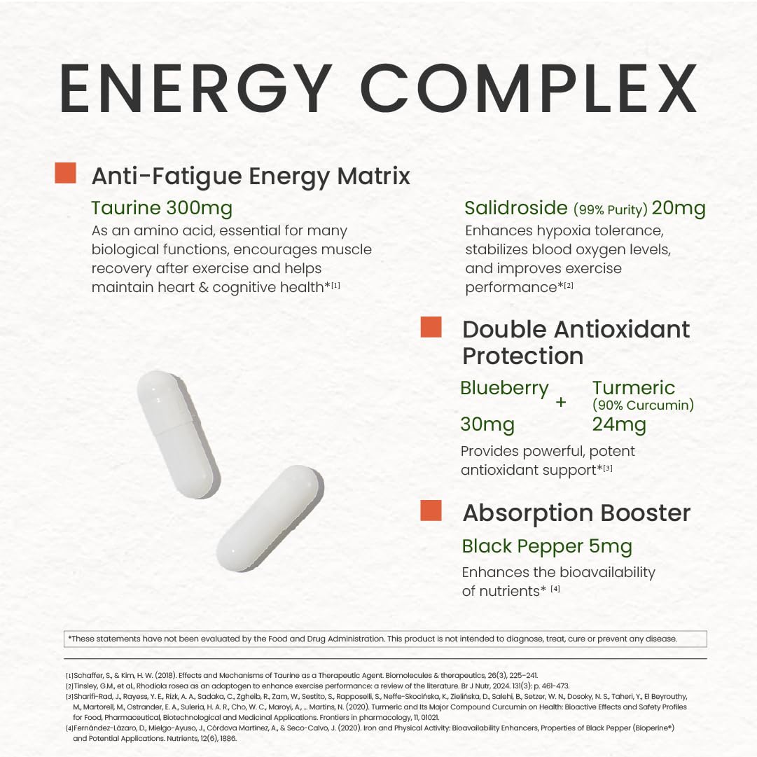 NEUMINA Women's Energy & Immune Complex, Energy Production, Fatigue Relief, Immune Health, Antioxidant Support, Vegan, Non-GMO, Made in USA, 90 Servings NEUMINA buy supplements Au