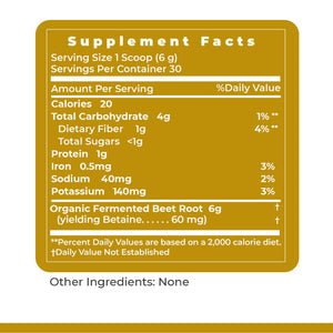 Premier Research Labs Premier Fermented Beets - Beet Root Powder Fermented, Organic Fermented Beets for Men & Women, Beetroot, Nitrates, Blood Pressure Support, USDA Organic - 6.3 Oz Jar Premier Research LabsBuy Supplements Australia