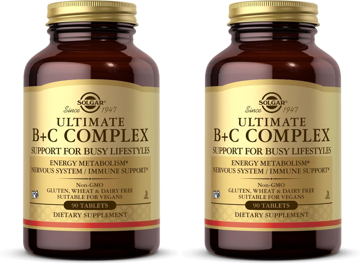 Solgar Ultimate B+C Complex Stress Formula 90 Tablets (Pack of 2) Solgar buy supplements Au