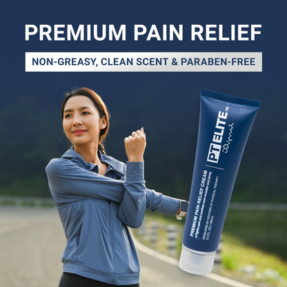 PT Elite Premium Pain Relief Cream, with Capsaicin, Menthol & Arnica, Arthritis, Knee, & Back Pain Relief, Soothes Sore Muscles & Joints, Reduces Stiffness, Non-Greasy, Topical Analgesic, 3.4 oz PT EliteBuy Supplements Australia