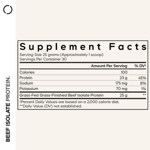 Codeage Grass-Fed Beef Isolate Protein Powder Supplement - 20 Amino Acids, Collagen-Rich - Athletes & Sports - Unflavored Carnivore Protein Supplement, BCAA & EAA - Gluten-Free - 26.45 oz CodeageBuy Supplements Australia