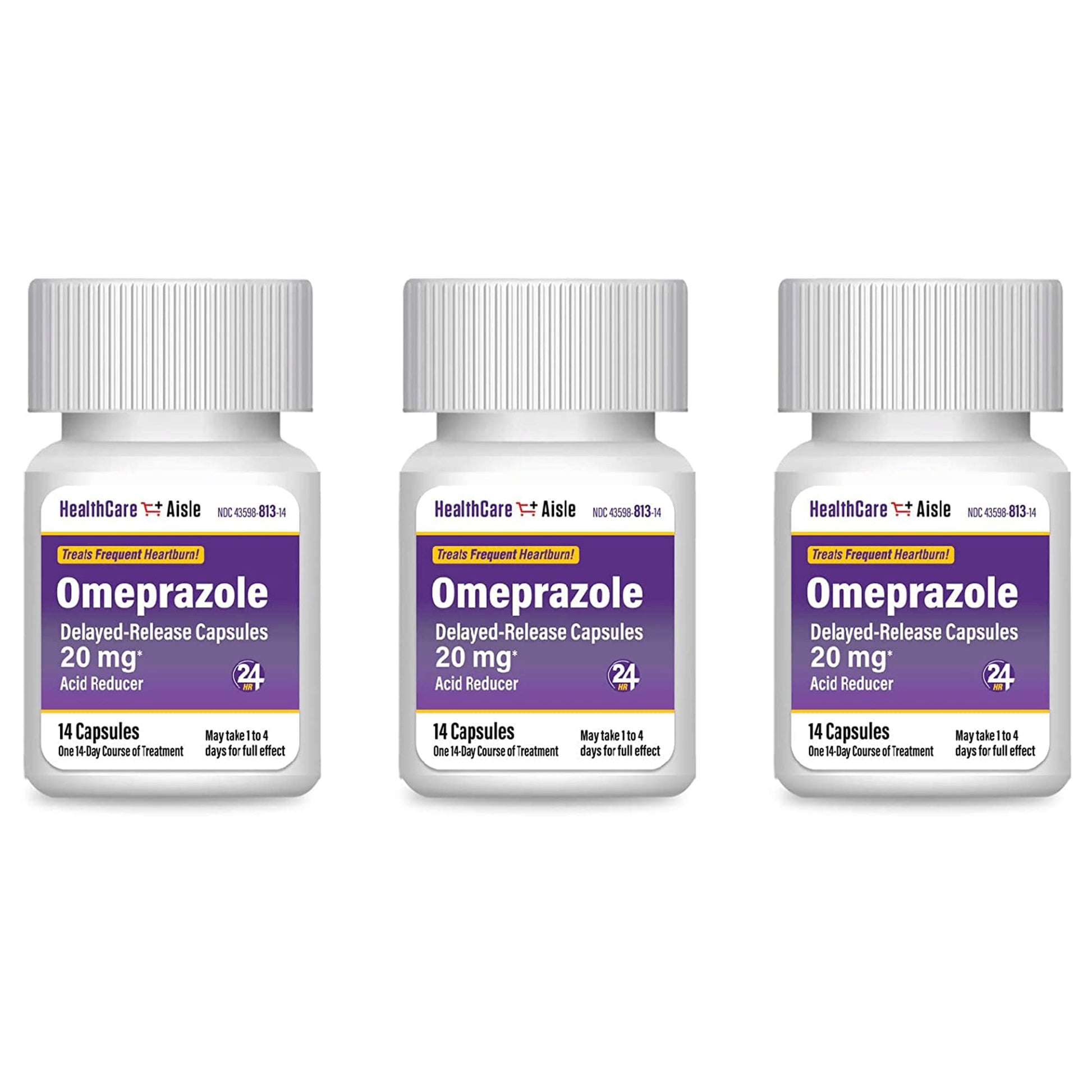 HealthCareAisle Omeprazole 20 mg, 42 Delayed-Release Capsules - Acid Reducer, Treats Frequent Heartburn, 42 Count (Pack of 1) HealthCareAisle buy supplements Au