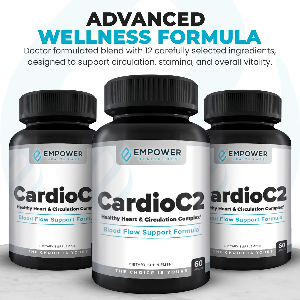 Empower Health Labs CardioC2 Circulation & Energy Support – Doctor-Formulated Blend with Beet Root, Black Garlic, Hawthorn & CoQ10 – Supports Healthy Blood Flow, Energy & Clarity – 60 Capsules Empower Health LabsBuy Supplements Australia