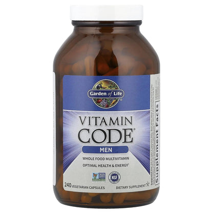 Garden of Life Vitamin Code, Whole Food Multivitamin for Men, 240 Vegetarian Capsules Garden of Life