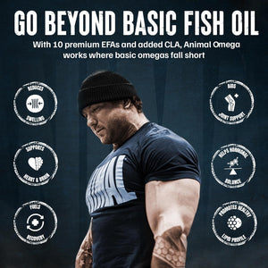 Animal Advanced Omega 3 Fatty Acids - 3500mg EPA DHA Fish Oil Omega 3 Supplement for Women & Men High Potency Blend with CLA GLA ALA for Brain Skin Eye Immune Joint Health 30 Pill Packs Animal buy supplements Au