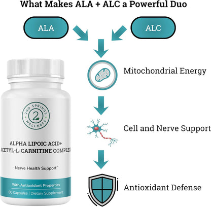 ALA & ALC Complex + Vitamin D3 K2 Bundle | Energy, Metabolism, Cognitive Support, Bone Strength, Immune Health & Daily Wellness