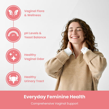 Vaginal Probiotics for Women pH Balance | 50 Billion CFU Womens Probiotic + Cranberry Pills for Vaginal Health, Healthy Odor, Yeast, Urinary Tract | Vegan Women's Probiotics and Prebiotics Supplement Mother's Promise buy supplements Au