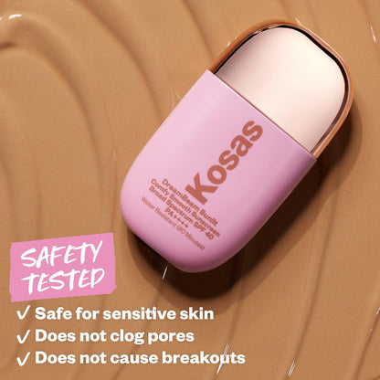 Kosas DreamBeam SPF 40 Mineral Sunscreen for Face + Makeup Prep – Lightweight Hydrating Sun Protection, 40 ml Kosas buy supplements Au