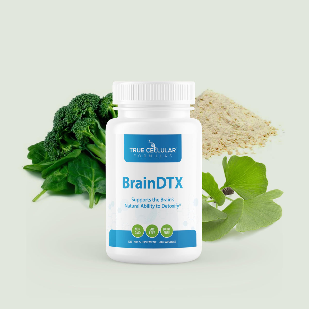 True Cellular Formulas BrainDTX - Supports Cognitive Function, Focus & Mental Clarity - Promotes Clear Thinking & Memory - with Alpha Lipoic Acid & Biotin - Antioxidant Support - 60 Capsules True Cellular Formulas buy supplements Au