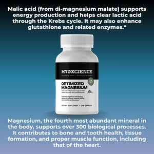 MYOXCIENCE Optimized Magnesium Glycinate + Magnesium Taurate (as ATAmag®) for High Brain Bioavailability to Support Stress Relief and Sleep | 80 Servings MYOXCIENCE buy supplements Au