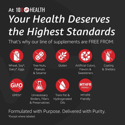 10X Health Calm Drops - AM Calm + PM Sleep Kit | L-Theanine & GABA Liquid Drops + Magnesium, L-Theanine & Melatonin Capsules, 2-Pack