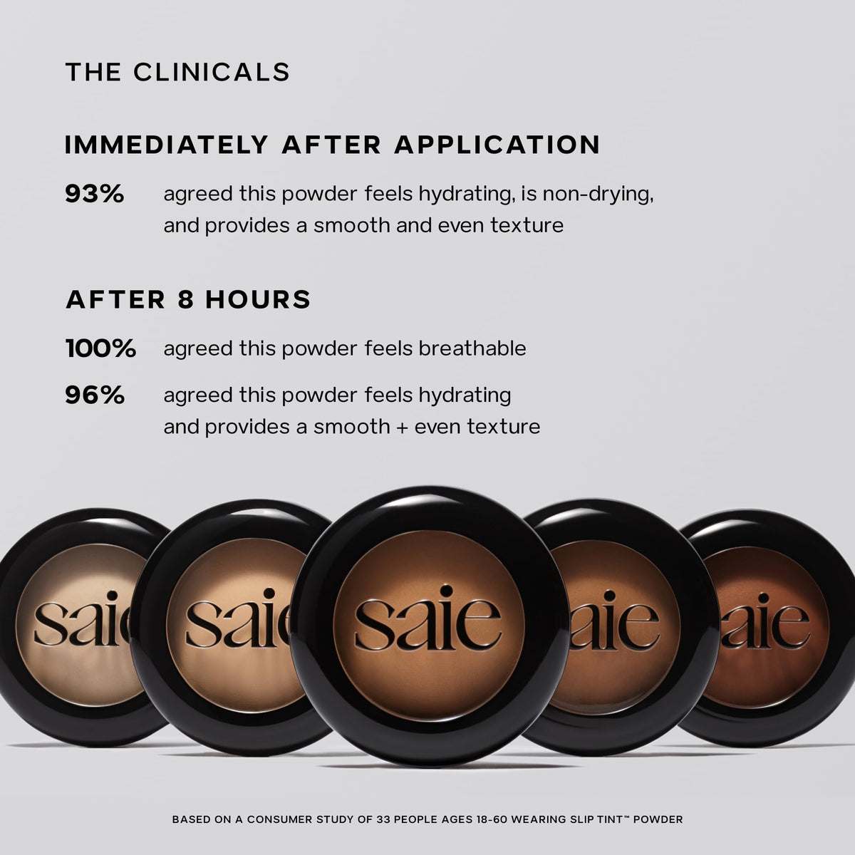 Saie Slip Tint Baked Setting Powder - Translucent Powder for Face Makeup with a Natural-Radiant Finish - Blurs, Brightens & Smooths Complexion - Translucent 2 - Light to Medium (0.24 oz) SaieBuy Supplements Australia