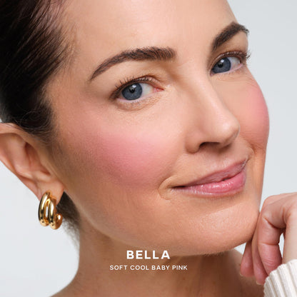 Saie Cheek Flush Duo - Dew Liquid Blush (.40 oz, Baby), SuperSuede Baked Powder Blush (.01 oz, Bella) - Layerable, Skin-Nourishing Blushes for a Seamless Radiant Finish SaieBuy Supplements Australia