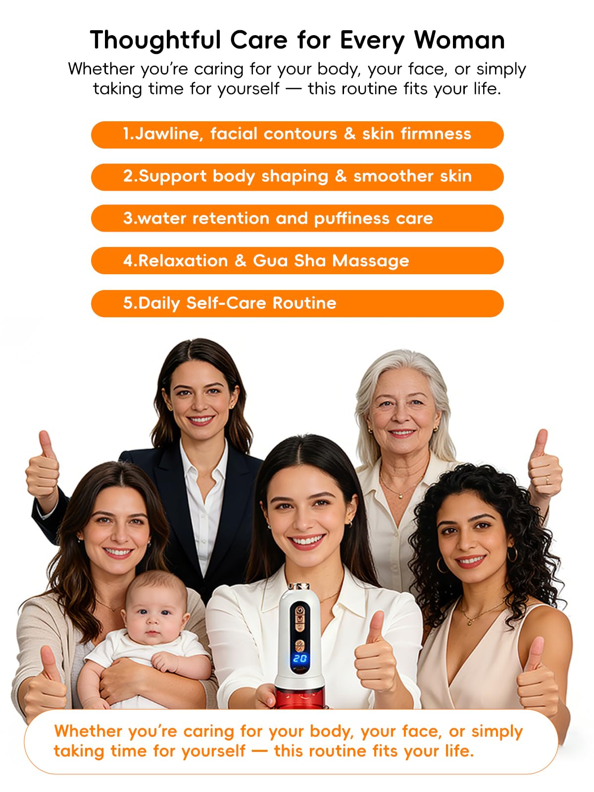 Poeruo 5-in-1 Body Sculpting Machine – Gua Sha & Cupping Vacuum Massage Device, Lymphatic Drainage Massage, Anti-Cellulite Tool & Skin Firming Care for Face, Belly, Arms, Legs, Waist & Love Handles Poeruo buy supplements Au