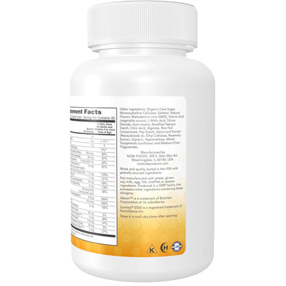 NOW Kids Supplements, Kid Vits Multivitamin, Berry Lemonade Flavor, 120 Chewable Tablets NOW Foods
