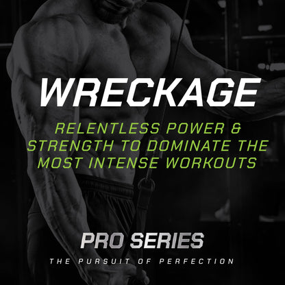 Muscle Pharm Pro Series Wreckage Pre Workout Powder | Professional Grade 8-in-1 Blend for Strength, Pump, Focus & Nitric Oxide Performance | Sour Berry, 15.5 oz, 20 Servings