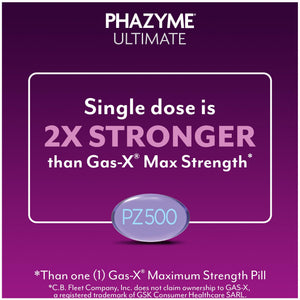 Phazyme Ultimate Strength Anti-Gas 500 mg Simethicone Gas Relief for Adults, Fast Gels Quickly Ease Bloating, Pressure and Discomfort, 20 Count Phazyme buy supplements Au