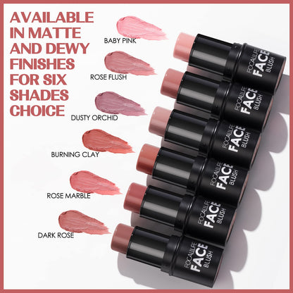 FOCALLURE Cream Blush Makeup,Buildable Blush Stick for Cheeks,Matte and Dewy Finish,Long Wearing,Easy Application,Lightweight Multi Stick,ROSE FLUSH FOCALLUREBuy Supplements Australia