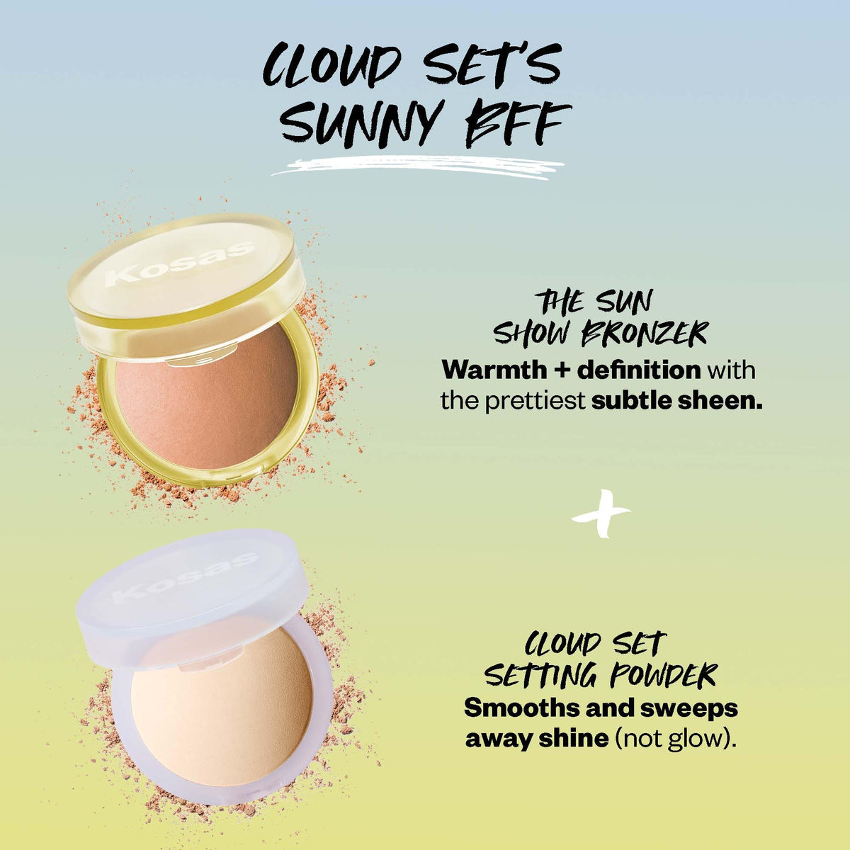 Kosas Sun Show Glowy Warmth Baked Bronzer - Contouring Powder for Cheekbones, Nose & Jawline - Enriched with Concentrated Fatty Acids - Talc-Free, Vegan & Hypoallergenic - Escape KosasBuy Supplements Australia