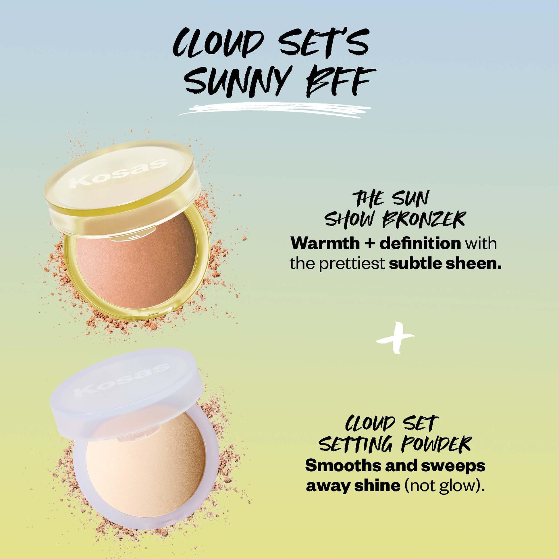 Kosas Sun Show Glowy Warmth Baked Bronzer - Contouring Powder for Cheekbones, Nose & Jawline - Enriched with Concentrated Fatty Acids - Talc-Free, Vegan & Hypoallergenic - Tropic Kosas buy supplements Au