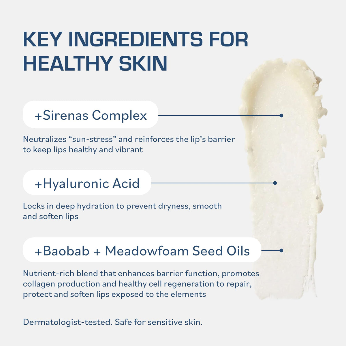 TERNS Everyday Lip Balm | Hyaluronic Acid + Baobab & Meadowfoam Oils, Algae-Powered Sirenas Complex OS, Refreshing Mint, Non-Sticky Cushion Glide, Cruelty-Free TERNSBuy Supplements Australia