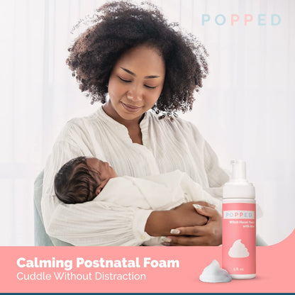 POPPED Witch Hazel Foam with Aloe (5 fl oz) | Perineal Healing Foam for Postpartum Care | Relieves Pain, Hemorrhoids, and Swelling After Birth | Postpartum Essential POPPEDBuy Supplements Australia