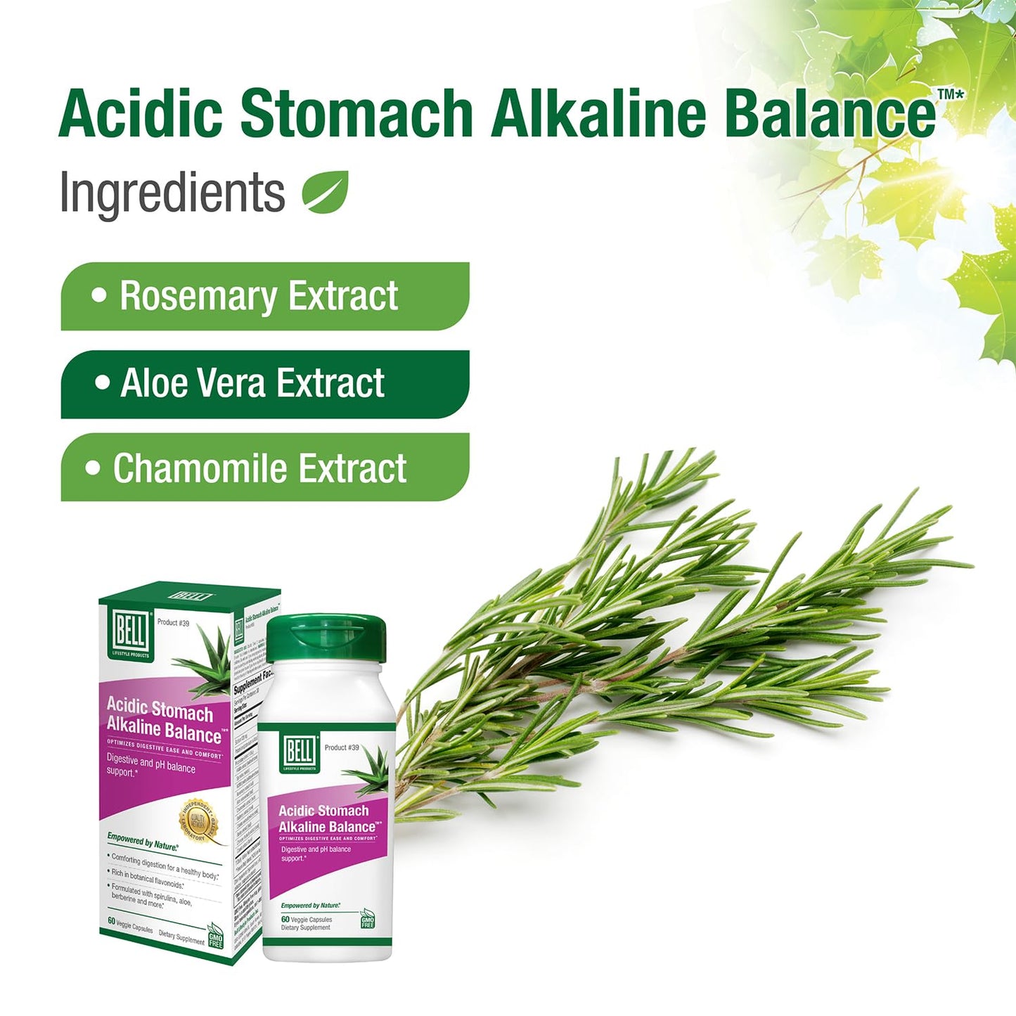 Bell Acidic Stomach Alkaline Balance Lifestyle Products | Helps Maintain Healthy pH Levels | 60 Capsules Bell buy supplements Au