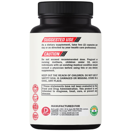 DEDICAD 13in1 Ceylon Cinnamon Capsules - 200 Capsules with Chromium Picolinate, Biotin, Grape Seed, Elderberry & More DEDICAD buy supplements Au